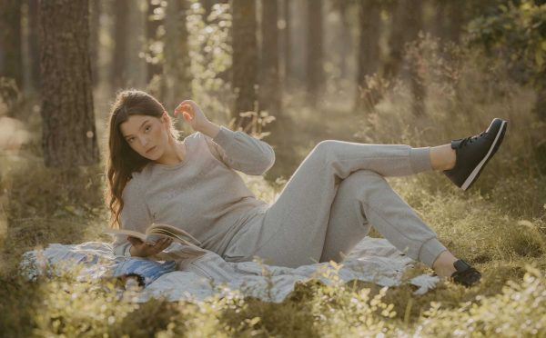 Sustainable recycled sweats and sneakers for women by Kira